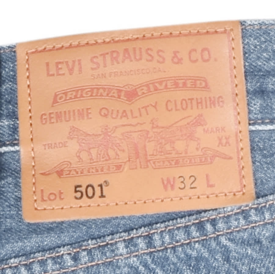 Alternative Image for ProductLevis Original Fit 501 Denim Shorts Blue3